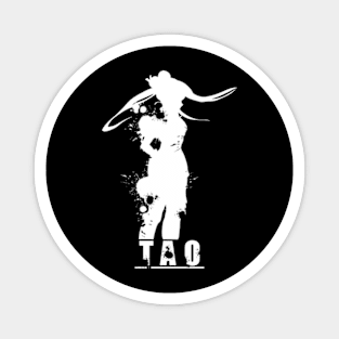 Tao Pink Qi / Martial Artist Girl Cool Simple Black and White Silhouette from I Was Reincarnated as the 7th Prince or Tensei shitara Dainana Ouji Datta node Anime TSDODN-8 Magnet